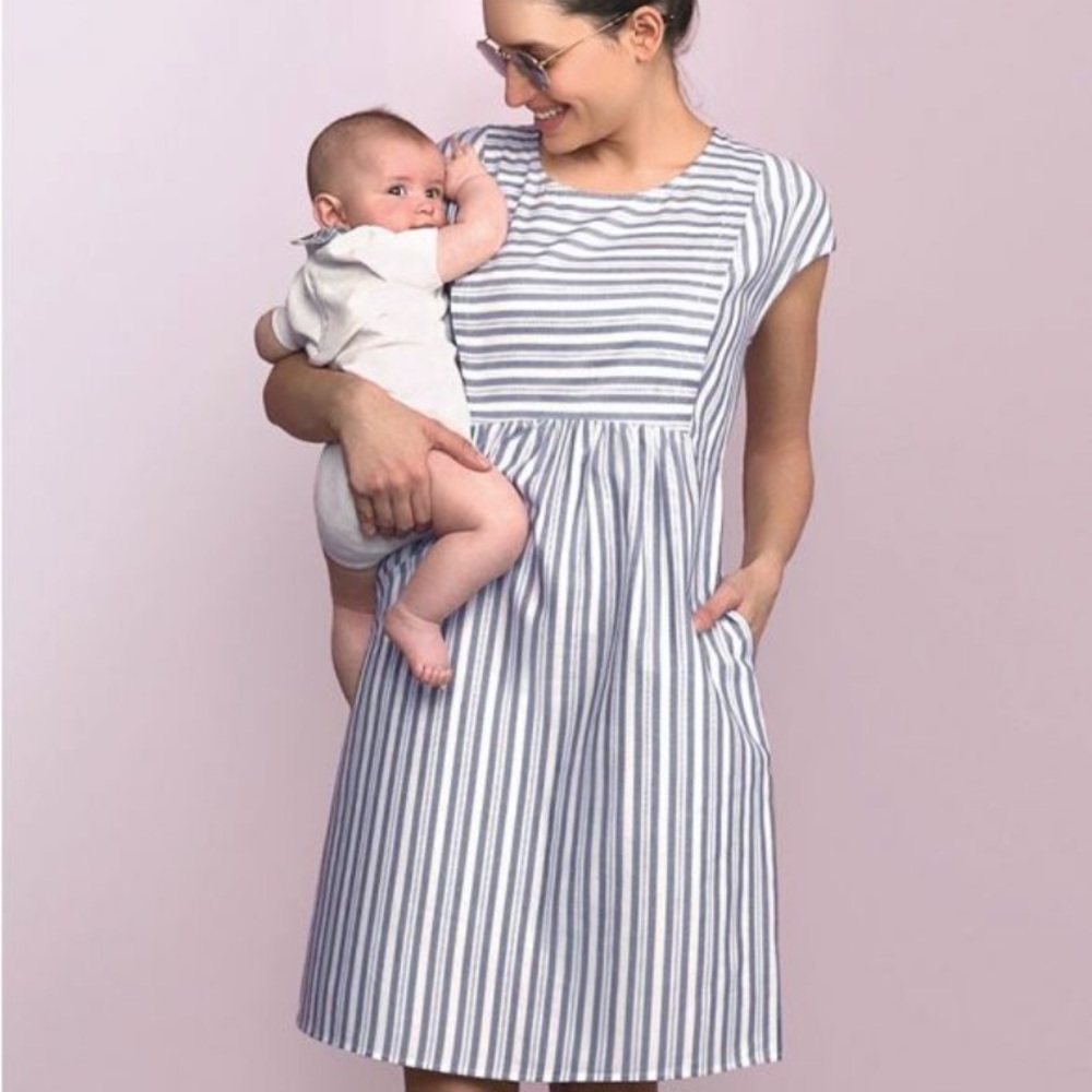 Striped Seraphine Nursing Dress